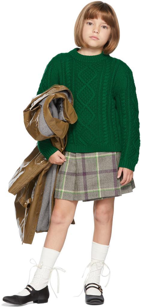 商品Bonpoint|Kids Green Tihana Sweater,价格¥1330,第1张图片