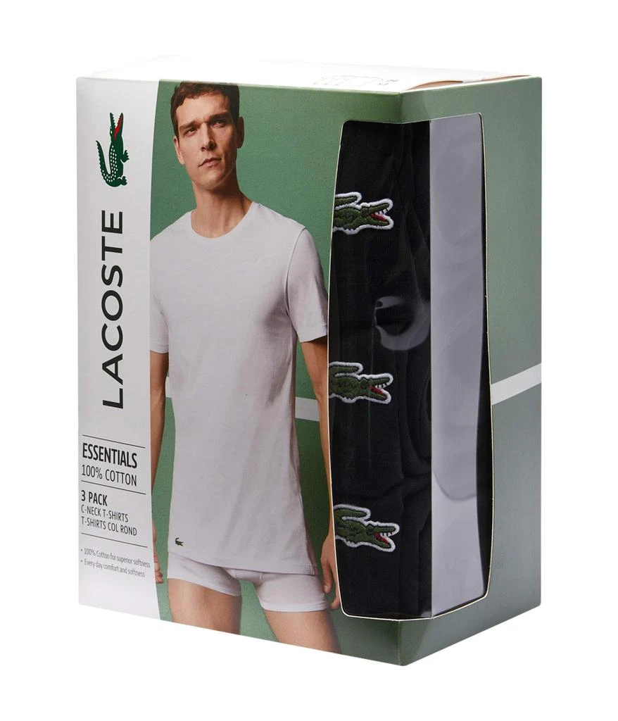 商品Lacoste|3-Pack Crew Neck Slim Fit Essential T-Shirt,价格¥194,第2张图片详细描述