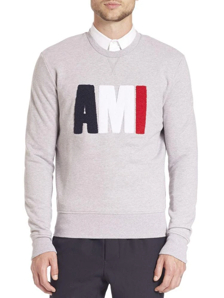 商品AMI|Long Sleeve Crewneck Sweatshirt,价格¥1420,第1张图片