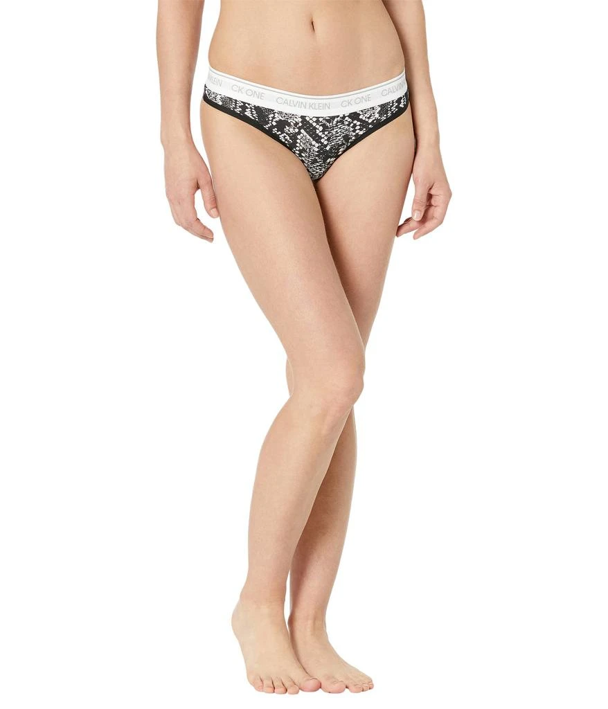 商品Calvin Klein|One Cotton Average + Full Figure Thong,价格¥121,第1张图片