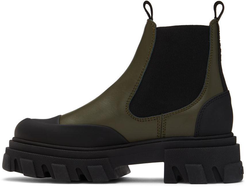 商品Ganni|Green Low Chelsea Boots,价格¥2155,第5张图片详细描述