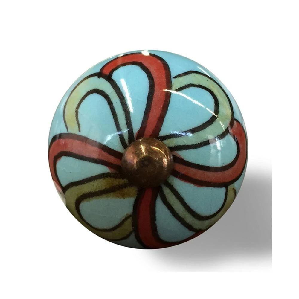 商品KNOB-IT|Handpainted Ceramic Knob Set of 8,价格¥313,第2张图片详细描述