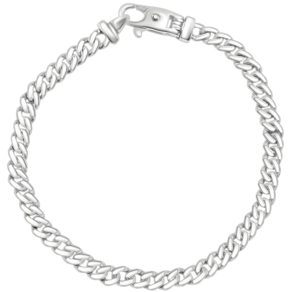 商品Pompeii3|Men's 14k Gold (18gram) or Platinum (33gram) 5.5mm Link Bracelet 8.5",价格¥12133,第1张图片