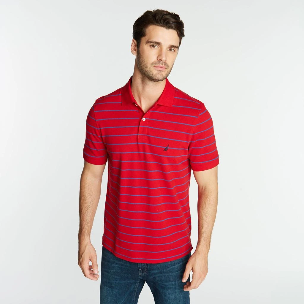 Mens Classic Fit Striped Deck Polo 商品