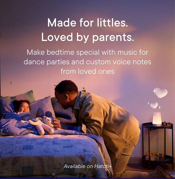 商品Hatch, Inc.|Rest+ Unisex Baby & Kids Sound Machine 2nd Gen Child s Night Light, Alarm Clock, Toddler Sleep Trainer, Time-to-Rise, White Noise, Bedtime Stories, Portable, Backup Battery (with Charging Base) - Baby, Little Kid, Big Kid,价格¥672,第4张图片详细描述