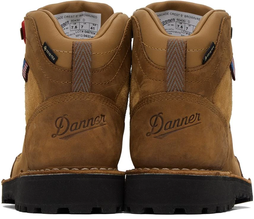 商品Danner|Tan Cascade Crest Boots,价格¥3372,第2张图片详细描述