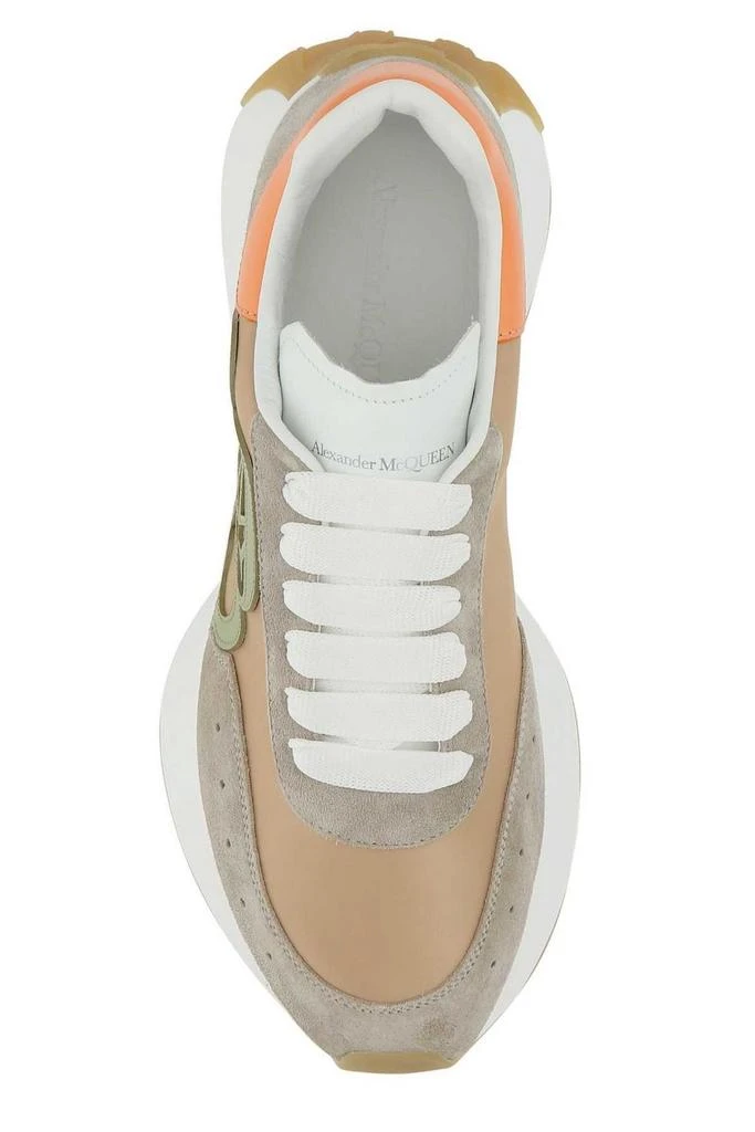 商品Alexander McQueen|Alexander McQueen Panelled Lace-Up Sneakers,价格¥3521,第3张图片详细描述