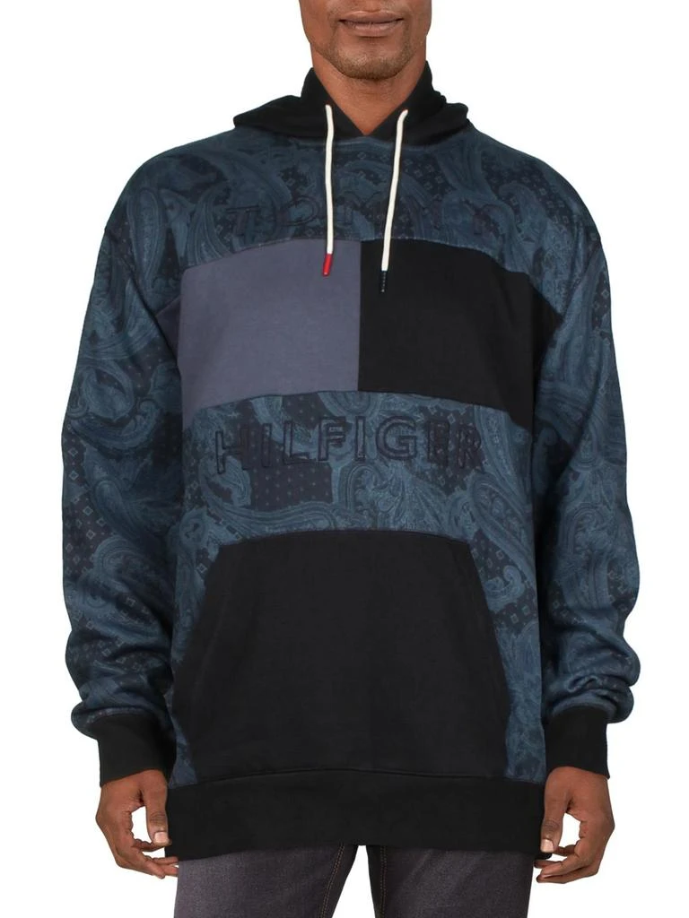 商品Tommy Hilfiger|Mens Colorblock Sweatshirt Hoodie,价格¥303,第1张图片