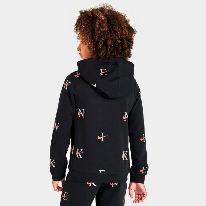 Boys' Nike Sportswear Club Monogram Allover Print Pullover Hoodie 商品