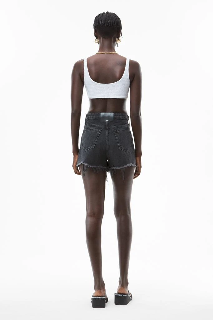 商品Alexander Wang|BITE SHORT IN GREY AGED DENIM,价格¥1890,第5张图片详细描述