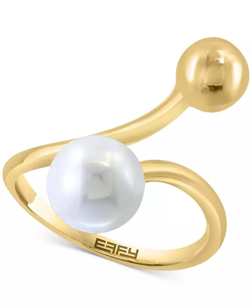 商品Effy|EFFY® Freshwater Pearl (8mm) Abstract Statement Ring in 14k Gold,价格¥3812,第1张图片