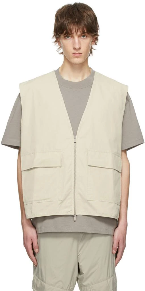 商品Essentials|Beige Cotton Vest,价格¥267,第1张图片