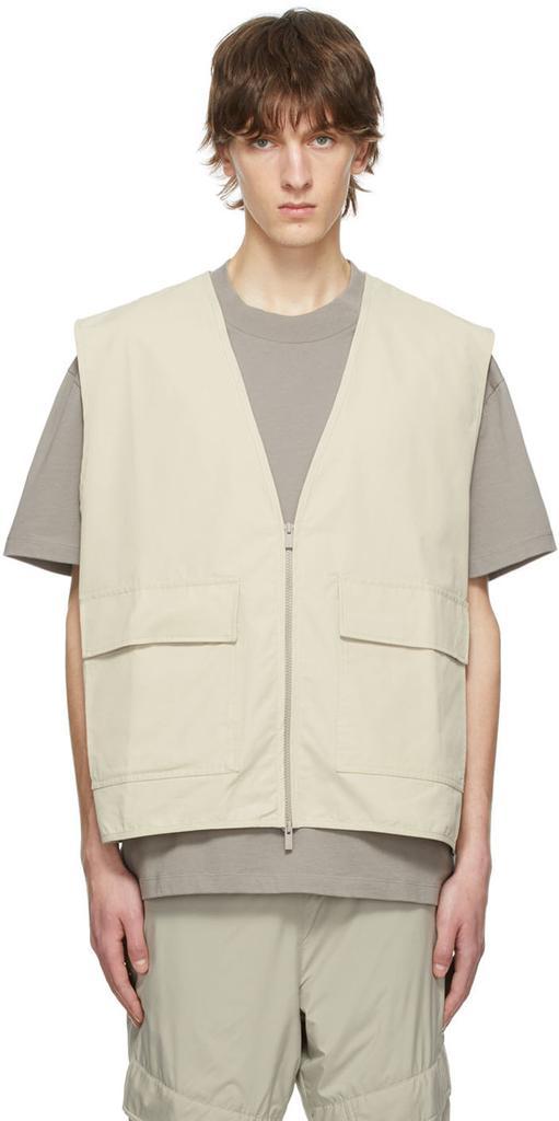 商品Essentials|Beige Cotton Vest,价格¥894,第1张图片