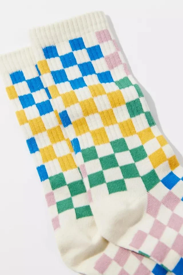 商品Urban Outfitters|Multi-Check Crew Sock,价格¥75,第2张图片详细描述