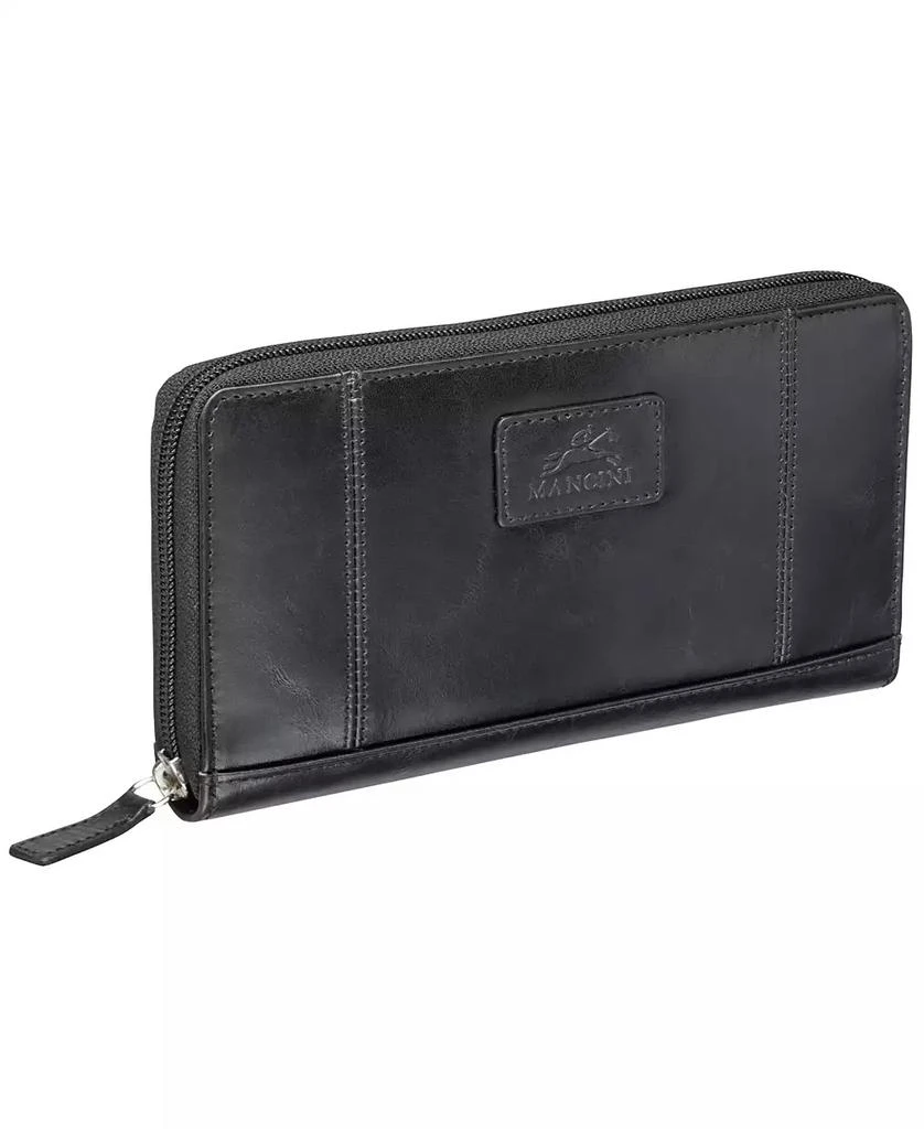 商品Mancini Leather Goods|Men's Casablanca Collection Clutch Wallet,价格¥533,第3张图片详细描述