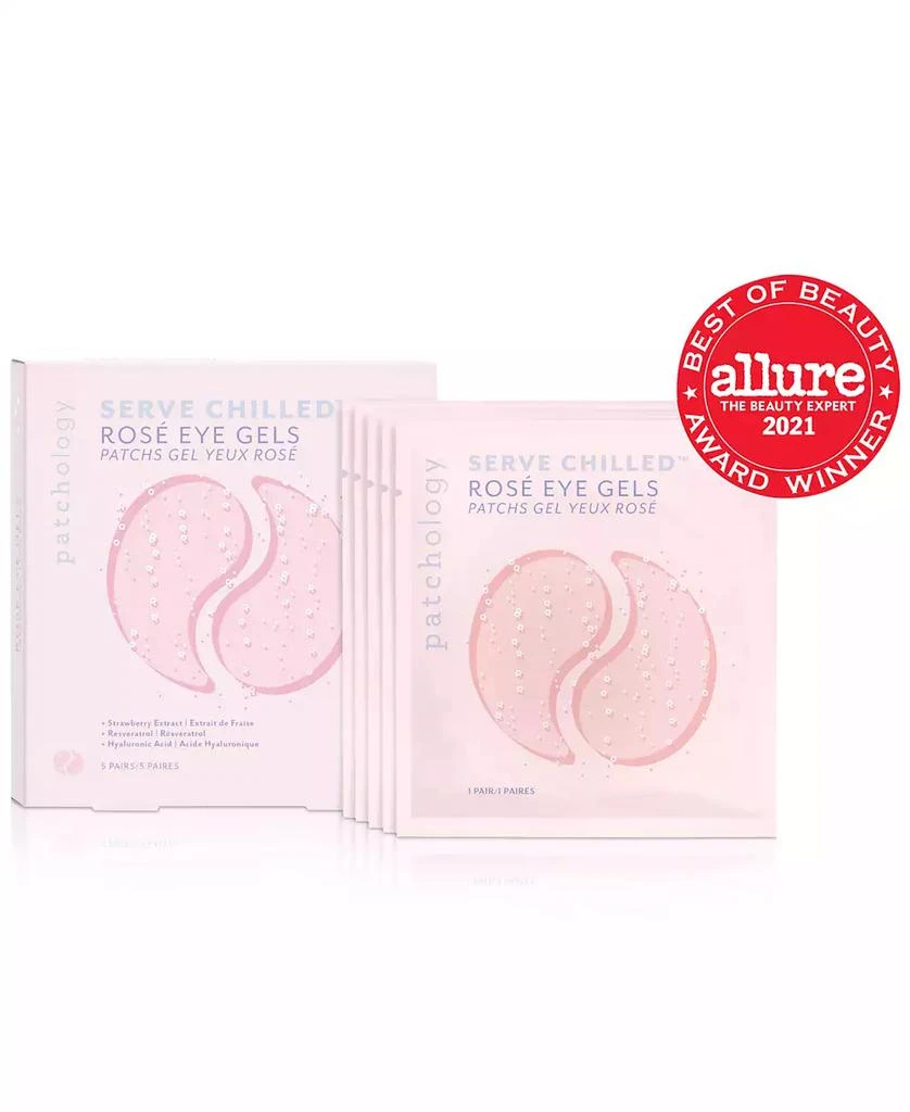 商品Patchology|Serve Chilled Rosé Eye Gels, 5 pairs,价格¥116,第2张图片详细描述