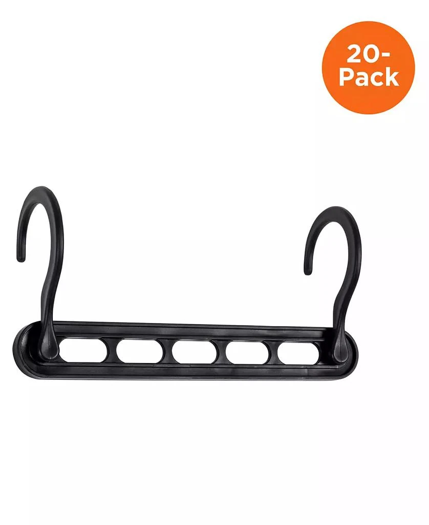 Cascading Collapsible Plastic Hangers, 20 pack 商品