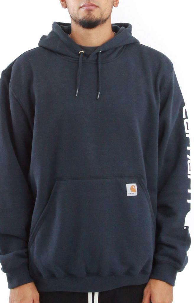 商品Carhartt|(K288) MW Signature Sleeve Logo Pullover Hoodie - New Navy,价格¥407,第1张图片