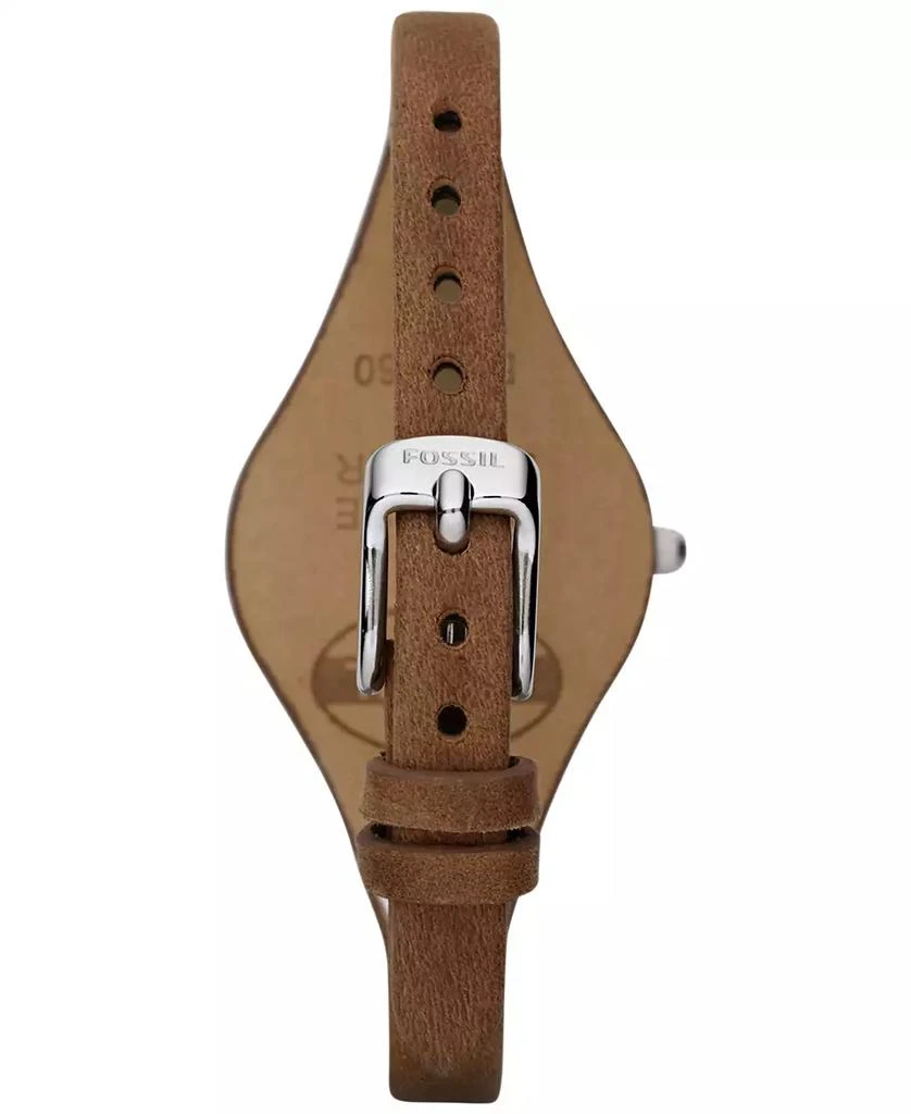 商品Fossil|Women's Georgia Brown Leather Strap Watch 32mm ES3060,价格¥524,第3张图片详细描述