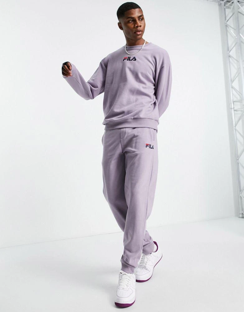 商品Fila|Fila joggers with logo in purple,价格¥173,第1张图片