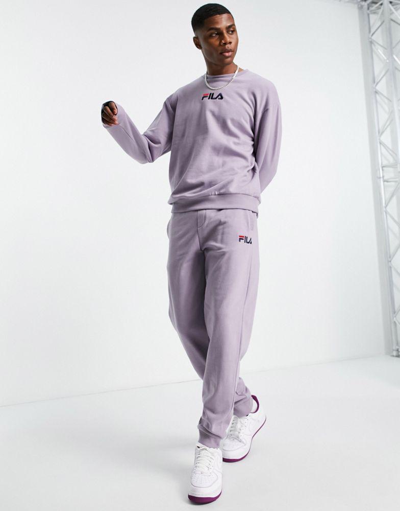 商品Fila|Fila joggers with logo in purple,价格¥159,第1张图片