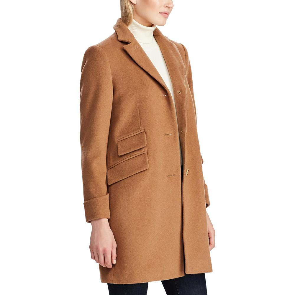 商品Ralph Lauren|Women's Petite Buttoned Walker Coat, Created for Macy's,价格¥1028,第5张图片详细描述