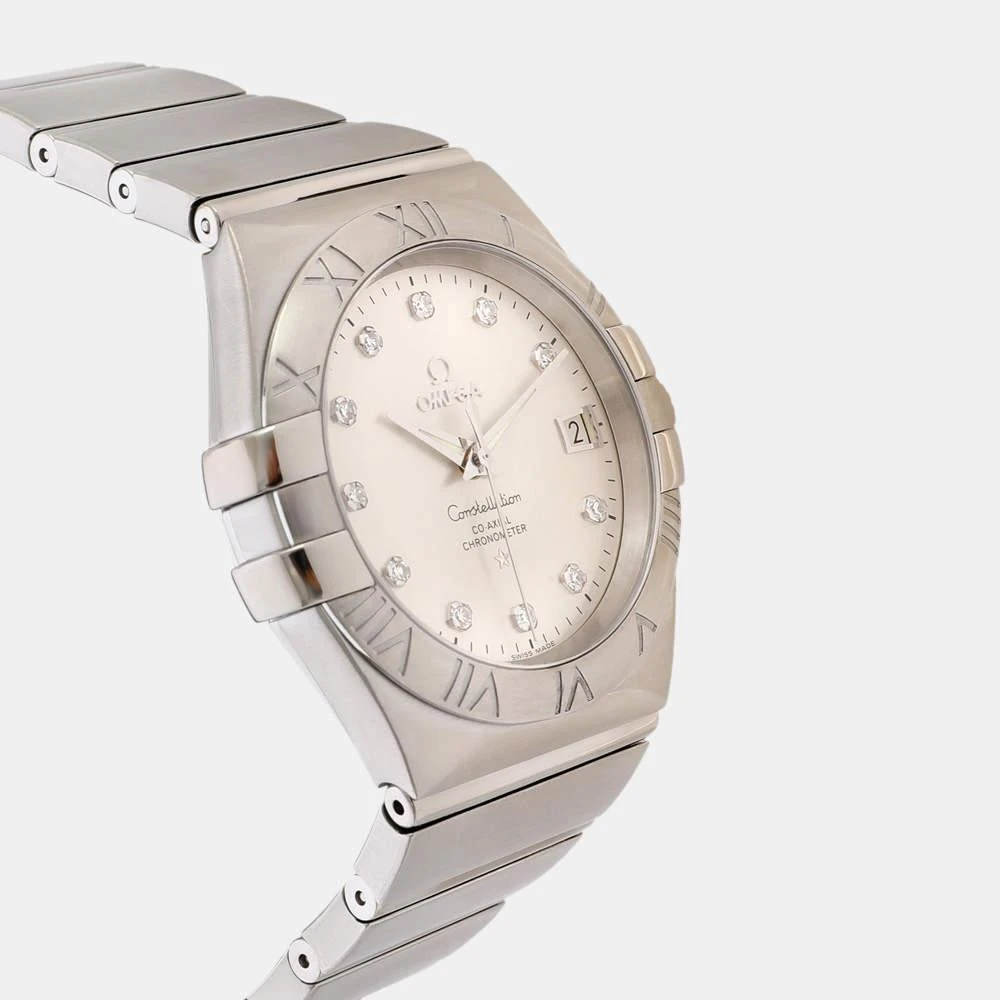 商品[二手商品] Omega|Omega Silver Diamonds Stainless Steel Constellation 123.10.38.21.52.001 Men's Wristwatch 38 mm,价格¥32743,第4张图片详细描述