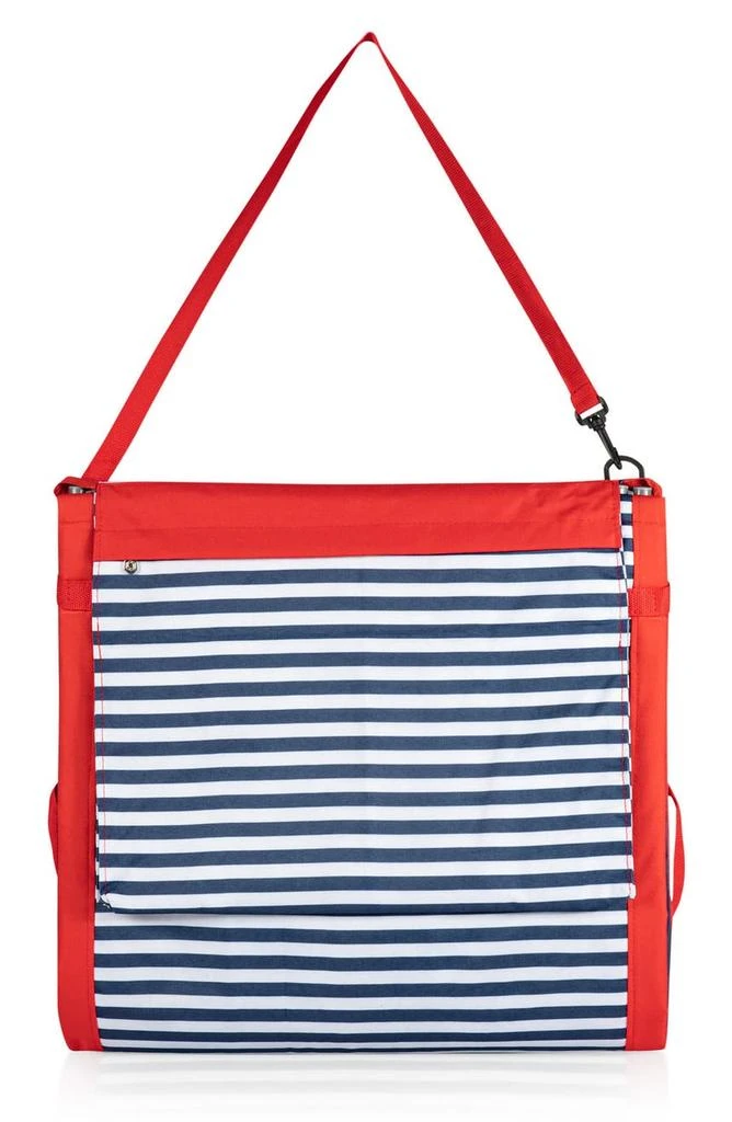 商品Picnic Time|Beachcomber Oniva Blue Pinstripe Portable Beach Chair & Tote,价格¥340,第2张图片详细描述