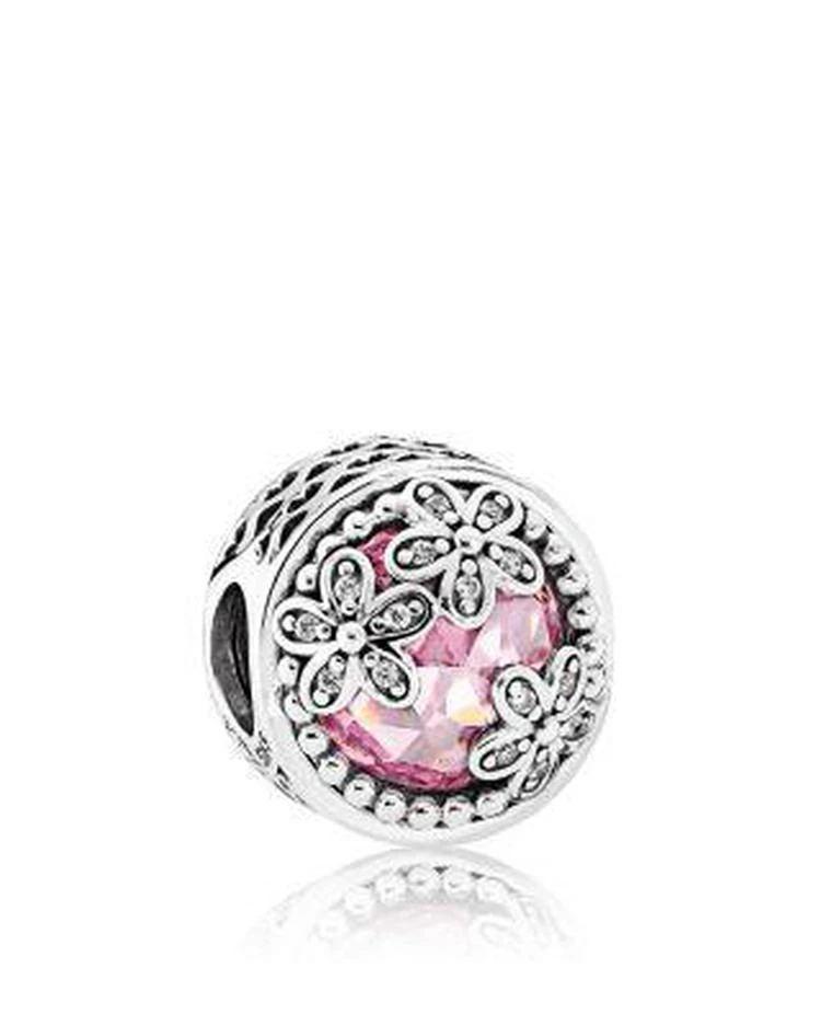 商品PANDORA|Sterling Silver & Murano Glass Dazzling Daisy Meadow Charm,价格¥667,第1张图片