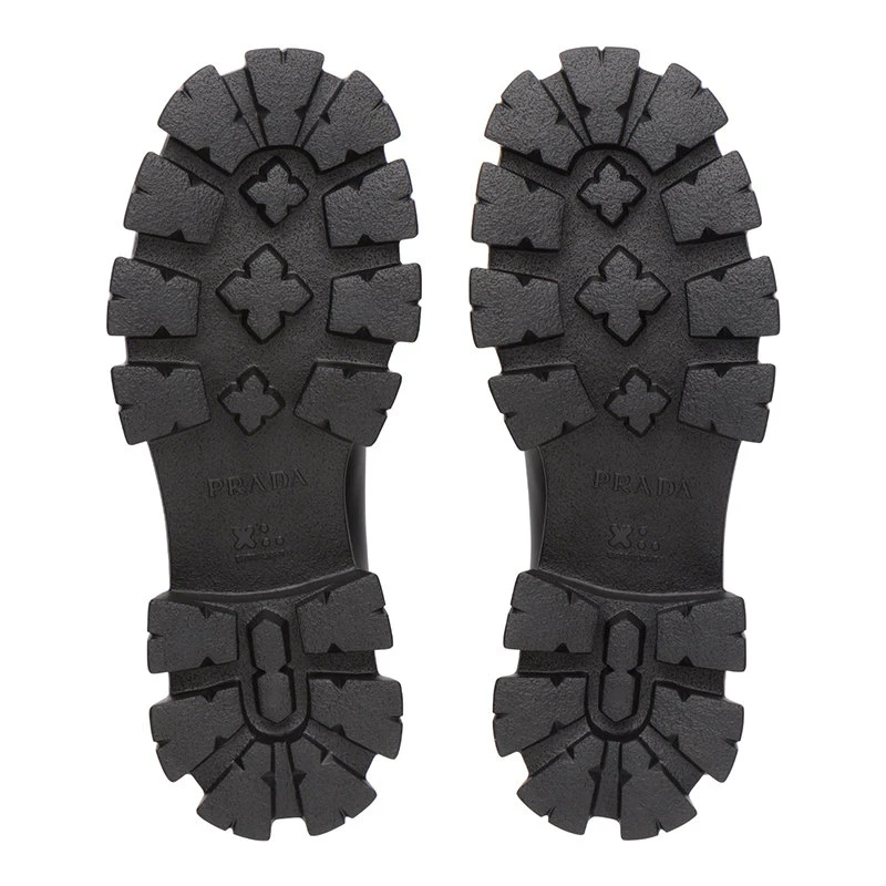 商品Prada|【预售3-7天】普拉达 Monolith系列 男士黑色亮面皮革系带鞋2EE356_B4L_F0002,价格¥7846,第6张图片详细描述