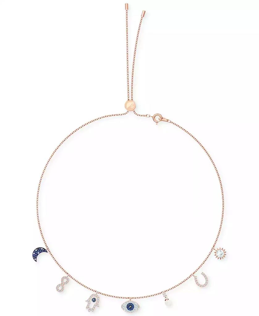 商品Swarovski|Rose Gold-Tone Crystal Protective Charm Bolo Necklace,价格¥1404,第3张图片详细描述
