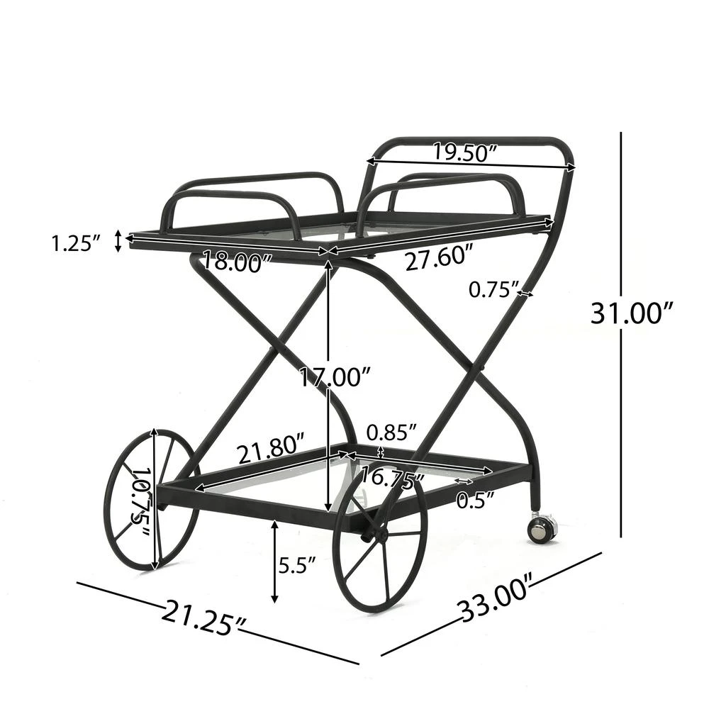 Streamdale Chic Mid-Century Bar Cart for Entertaining 商品