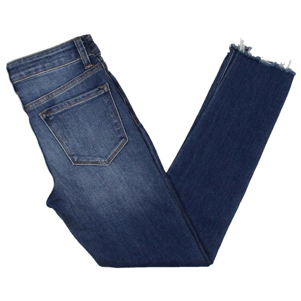 商品Flying Monkey|Flying Monkey Womens Distressed Raw Hem Skinny Jeans,价格¥130,第2张图片详细描述