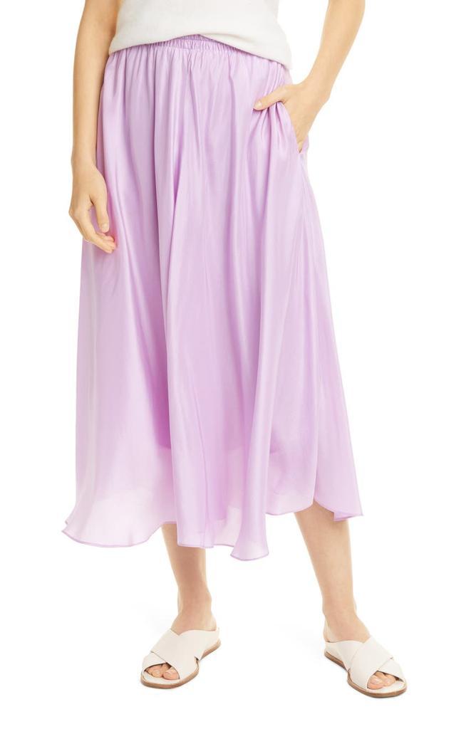 商品Vince|Gathered Silk Midi Skirt,价格¥1250,第1张图片