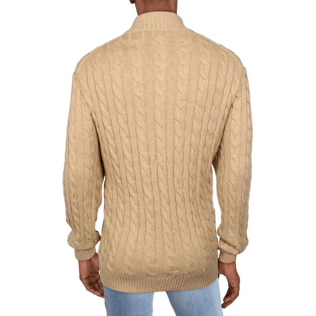 商品Ralph Lauren|Big & Tall Mens 1/4 Zip Cable Knit Pullover Sweater,价格¥509,第2张图片详细描述