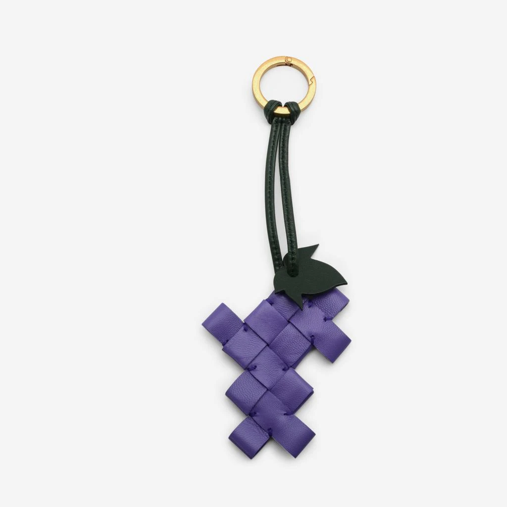 商品Bottega Veneta|Bottega Veneta Purple And Multicolor Leather Key Chain 629570-Vcqc2-5312,价格¥1020,第1张图片