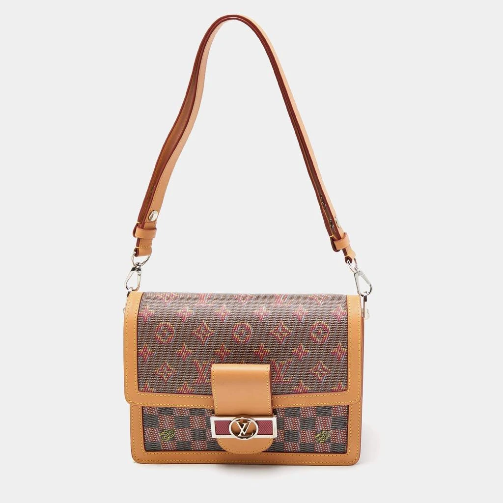 商品[二手商品] Louis Vuitton|Louis Vuitton Rose Monogram LV Pop Canvas Dauphine MM Bag,价格¥12287,第1张图片