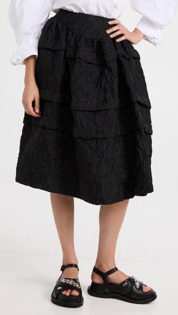 商品Simone Rocha|Simone Rocha 层褶紧身半身裙,价格¥3336,第4张图片详细描述