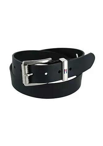 Men's Jean Belt with Faux Roller Buckle商品第1张图片规格展示