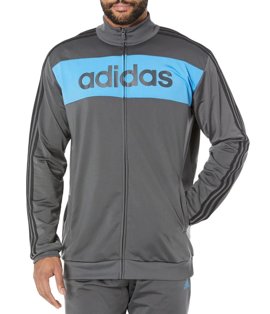 商品Adidas|Big & Tall Essentials Tricot 3-Stripes Linear Track Jacket,价格¥329,第1张图片