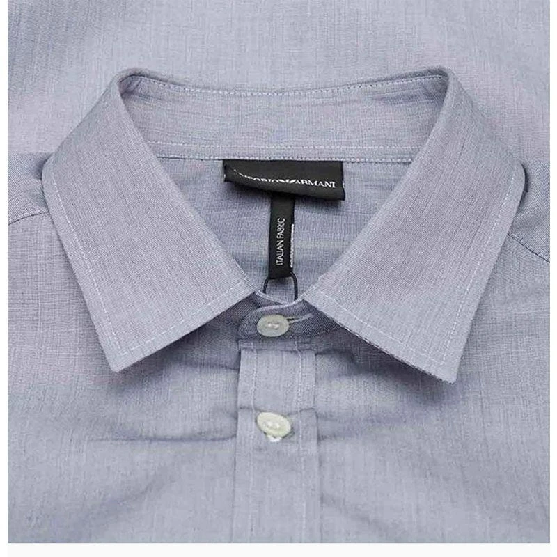 商品Armani|EMPORIO ARMANI 男士衬衫海军蓝色 8N1C75-1V04Z-0932,价格¥1882,第11张图片详细描述