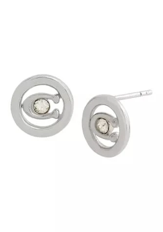 商品Coach|Signature C Stud Earrings,价格¥339,第1张图片