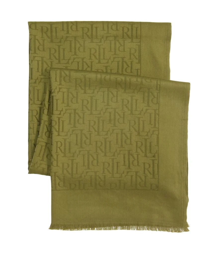 商品Ralph Lauren|Logo Jacquard Scarf,价格¥584,第2张图片详细描述