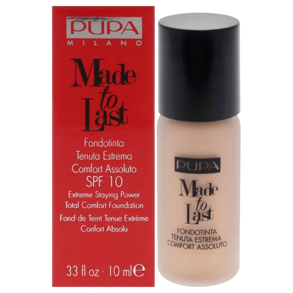 商品PUPA Milano|Made to Last Extreme Staying Power Foundation SPF 10 - 030 Porcelain by  for Women - 0.33,价格¥148,第1张图片