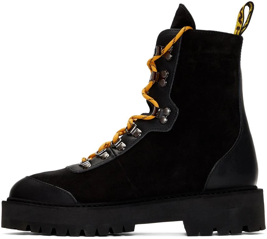 商品Off-White|Black & Yellow Hiking Boots,价格¥3032,第3张图片详细描述