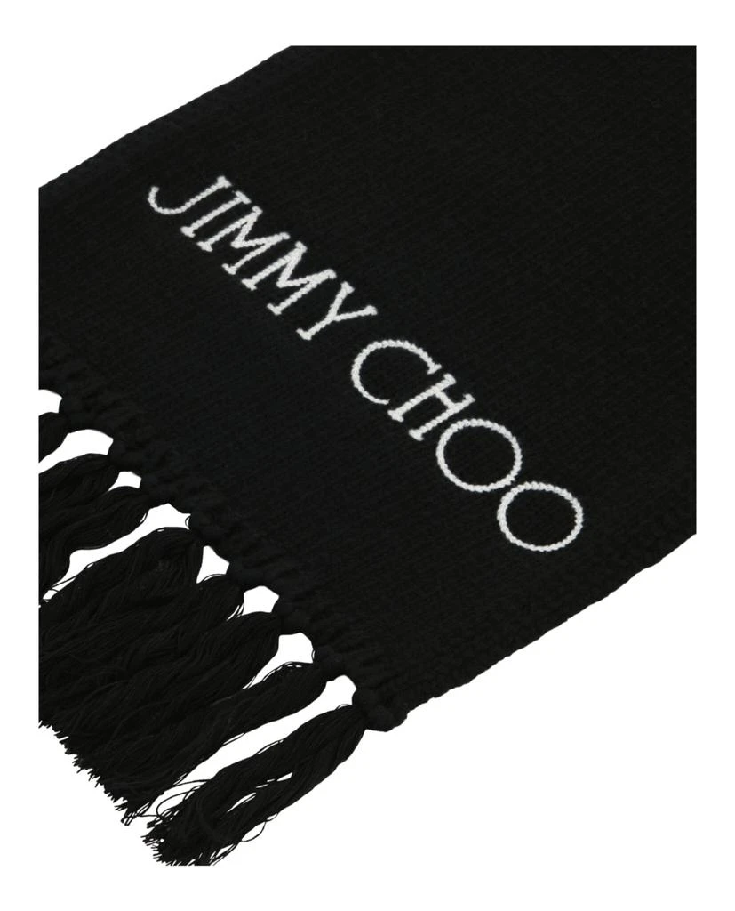 商品Jimmy Choo|Wool Logo Printed Scarf,价格¥1993,第3张图片详细描述