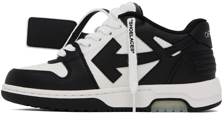 商品Off-White|Black & White Out Of Office Sneakers,价格¥5180,第3张图片详细描述