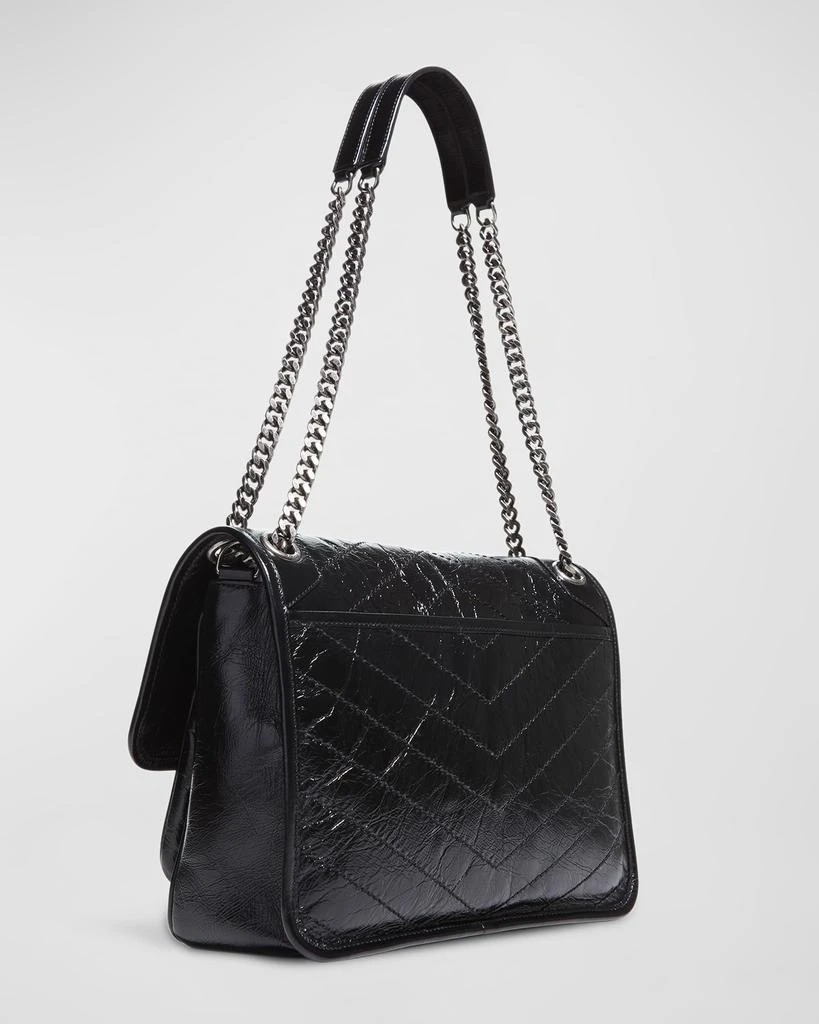 商品Yves Saint Laurent|Niki Medium YSL Crinkled Calf Flap Shoulder Bag,价格¥23635,第4张图片详细描述