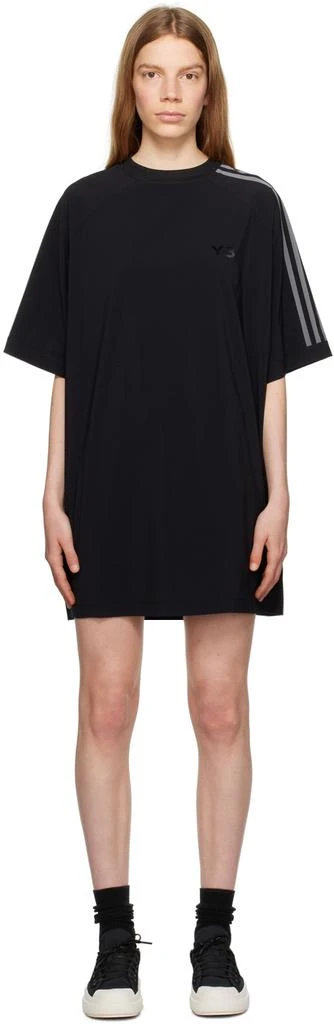 商品Y-3|Black 3-Stripes Minidress,价格¥1034,第1张图片