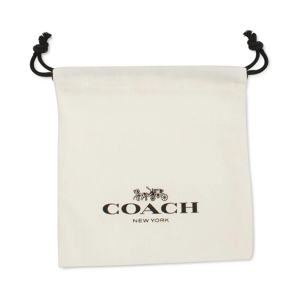 商品Coach|Gold-Tone Signature C Cherry Charm Huggie Hoop Earrings,价格¥342,第3张图片详细描述